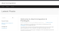 Desktop Screenshot of akalimmigration.com