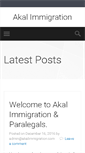 Mobile Screenshot of akalimmigration.com
