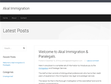 Tablet Screenshot of akalimmigration.com